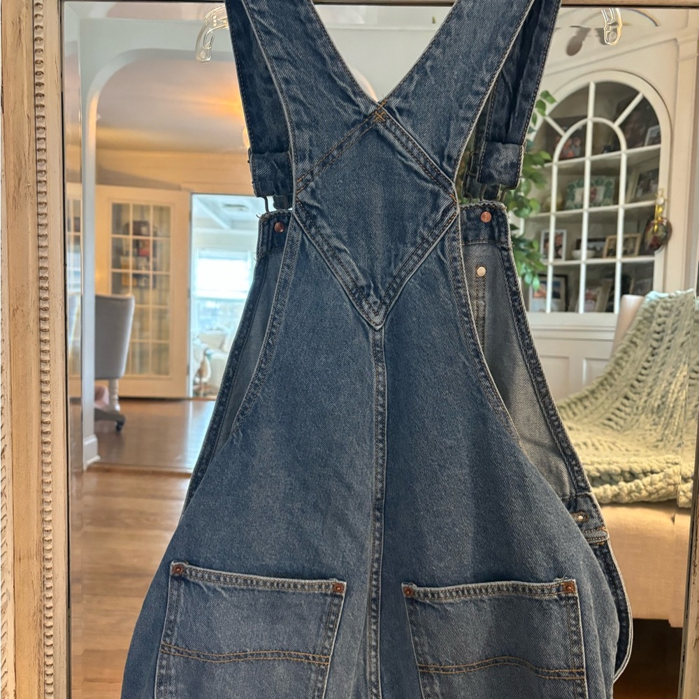 Old Navy Blue Denim Overalls - Picture 2 of 7